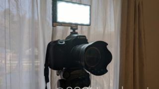 撮影用ライト PIXEL G1sをカメラにマウント