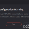 GPU Configuration Warning