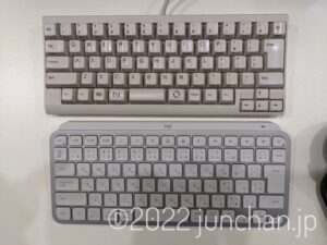 KX700 と Happy Hacking Keyboardを比較