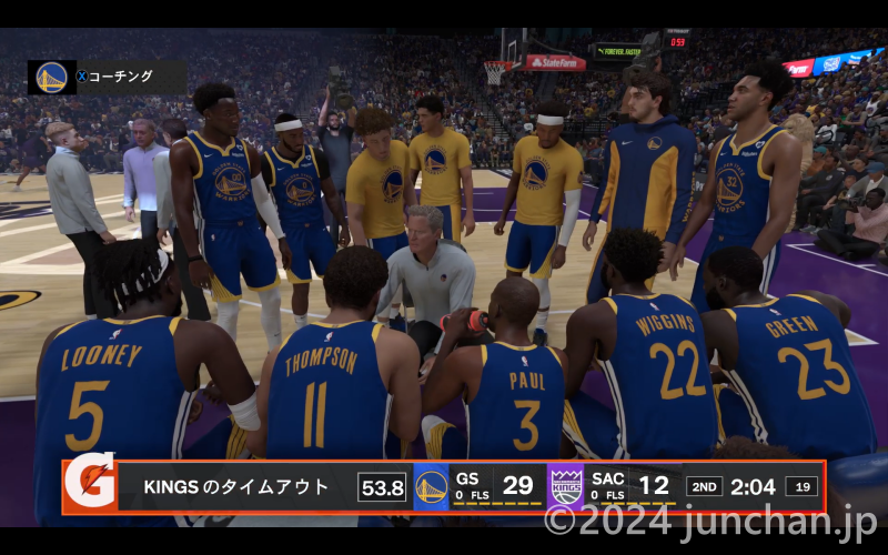 Xbox Cloud Gaming NBA2K24 タイムアウト