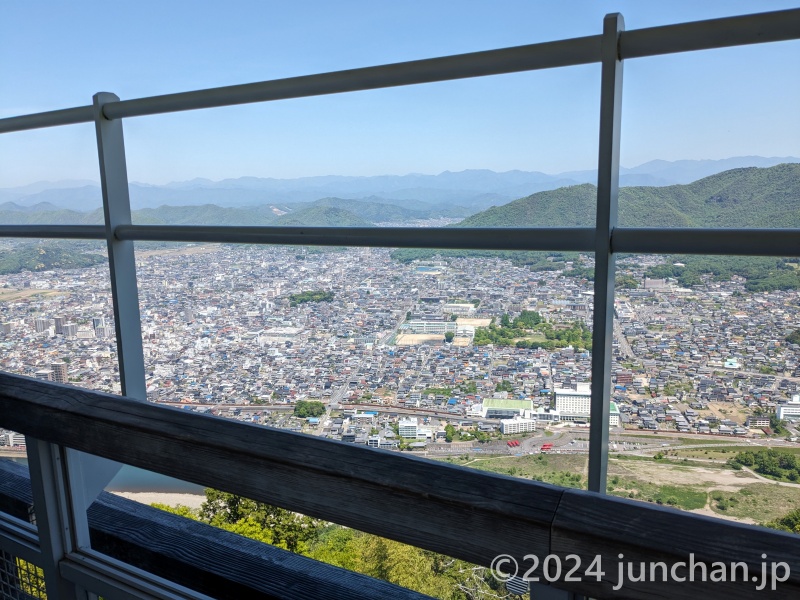 岐阜城 天守閣の手すり