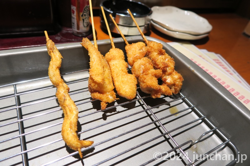 諏訪湖 串揚げもんじろう 串揚げ