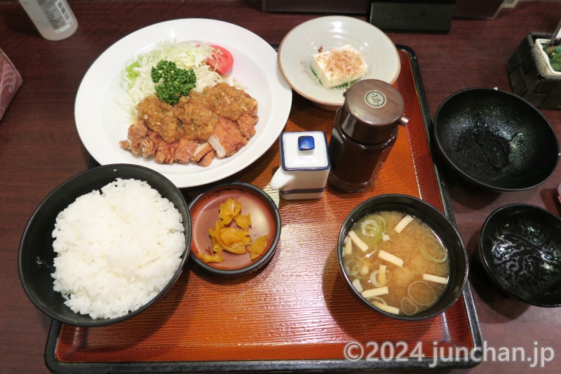 上諏訪駅 いずみ屋 すわともメニュー たかしまん定食