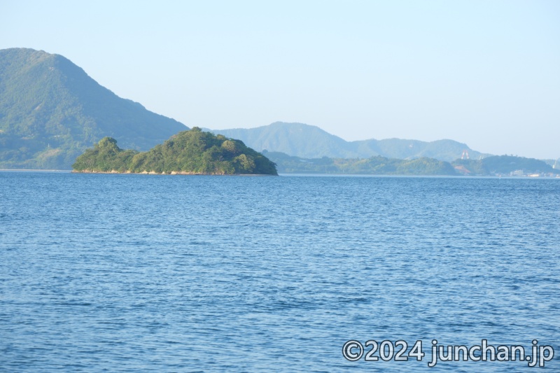 大三島 ひょうたん島がよく見える