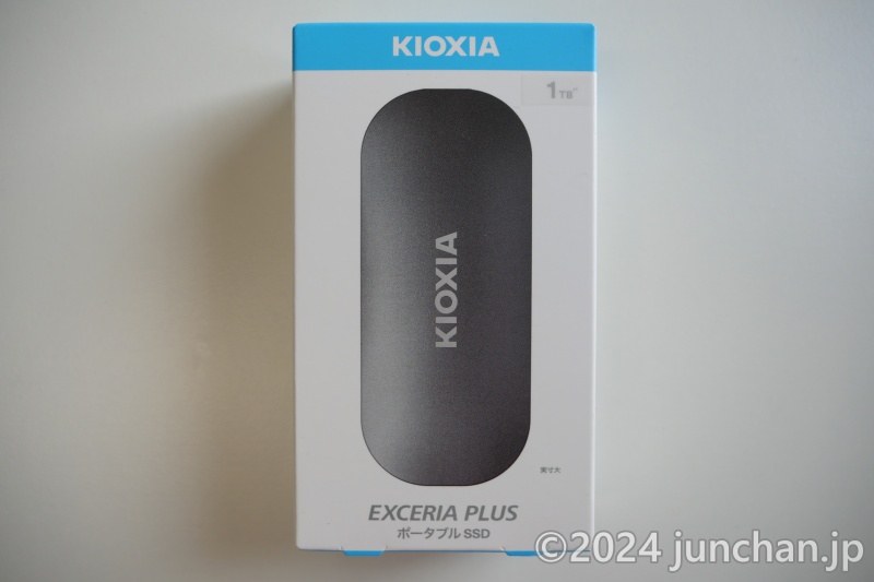 KIOXIA EXCERIA PLUS ポータブルSSD SSD-PKP1.0U3-B/N 外箱