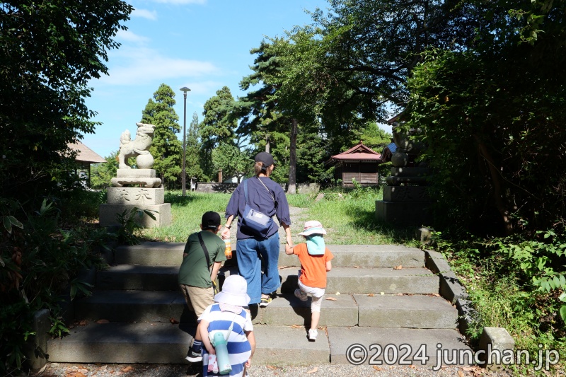 天津神社・奴奈川神社 参道