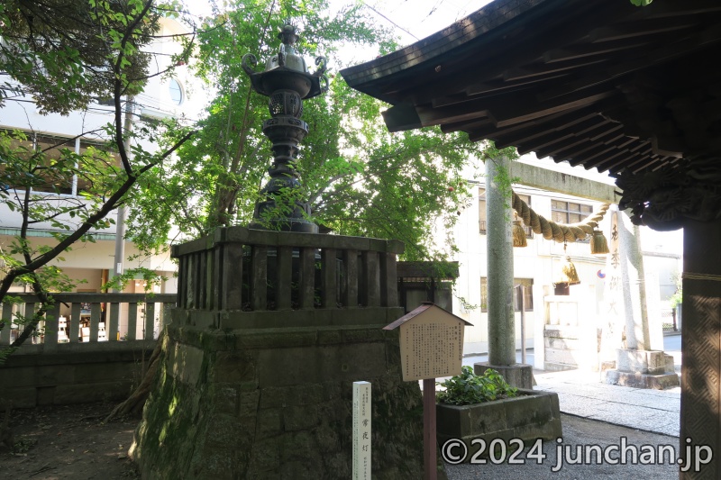 熊谷市 高城神社 常夜灯