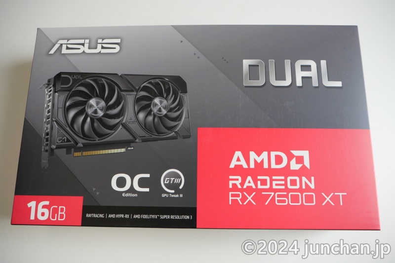 ASUS Dual Radeon™ RX 7600 XT OC Edition 16GB GDDR6 外箱