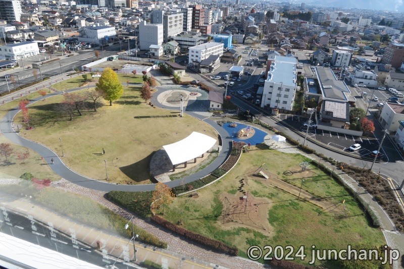 東横INN長野駅東口 朝食会場からの眺め