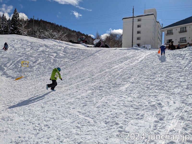 北志賀高原 小丸山スキー場 そりエリア