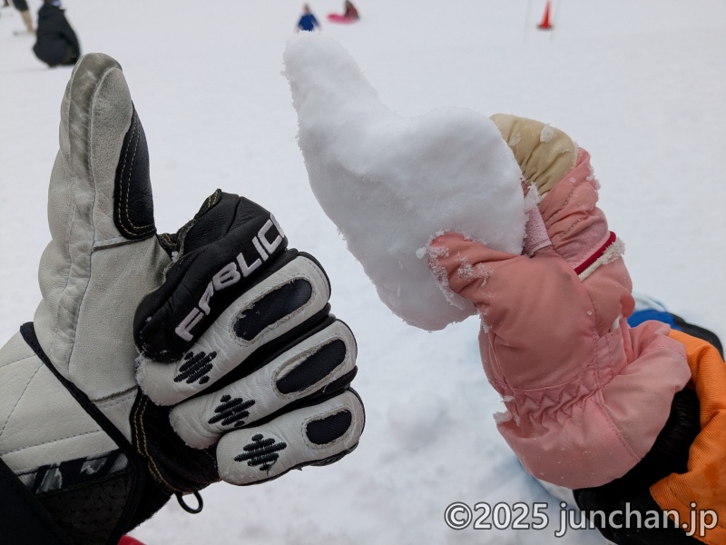 北志賀高原 小丸山スキー場 そりエリアで雪遊び