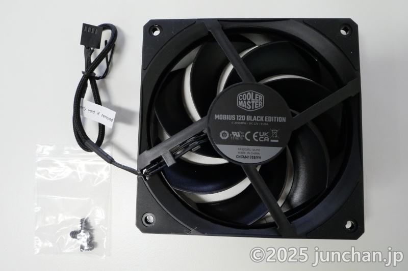 ケースファン COOLER MASTER MOBIUS 120 BLACK EDITION