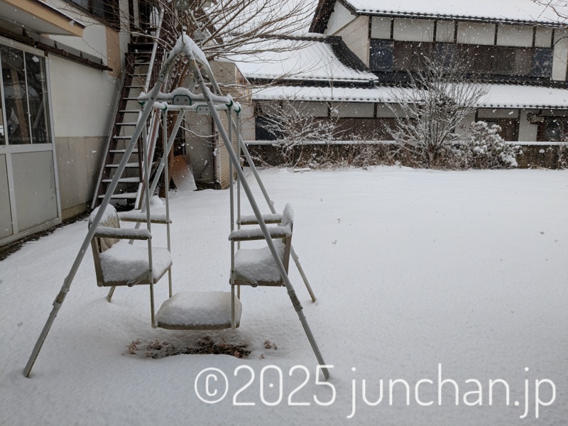 11時ごろの雪景色