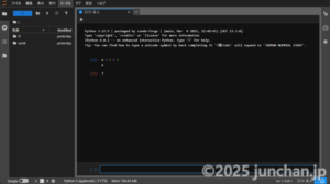 JupyterLab Python console