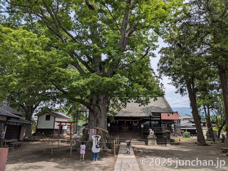 北国街道 海野宿 白鳥神社 境内の様子