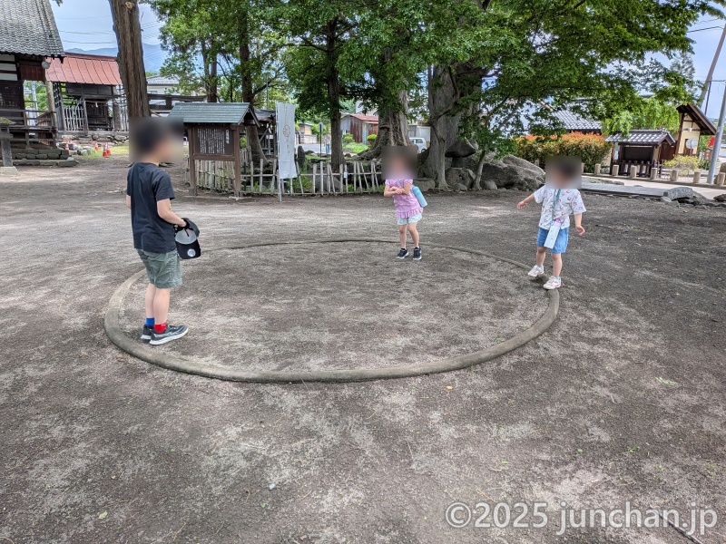 北国街道 海野宿 白鳥神社 土俵?