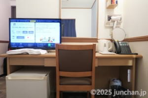 東横INN京都四条大宮 シングルルーム デスク