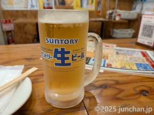 屋台居酒屋 やたいや 四条大宮店 サントリー生ビール