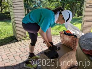 長野県 御代田町 雪窓公園で朝ラン