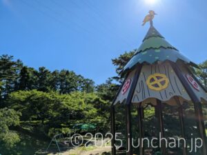 長野県 御代田町 雪窓公園 新しくなった遊具を登ってみる