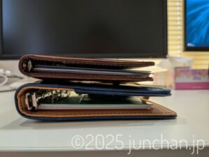 「Greeful グリーフル システム手帳 S」 と 「キーワード ジャストリフィルサイズ 聖書」を比較