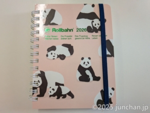 ロルバーンダイアリー アニマル M ライトピンク パンダ 手帳 2026 デルフォニックス