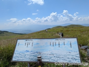 霧ヶ峰 富士見台 南側