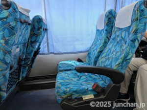 西鉄バス 太宰府ライナーバス「旅人」 座席