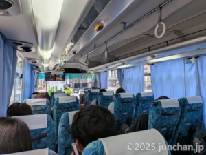 西鉄バス 太宰府ライナーバス「旅人」 車内