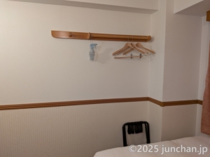 東横INN博多駅バスターミナル前 シングルルーム ハンガーラック