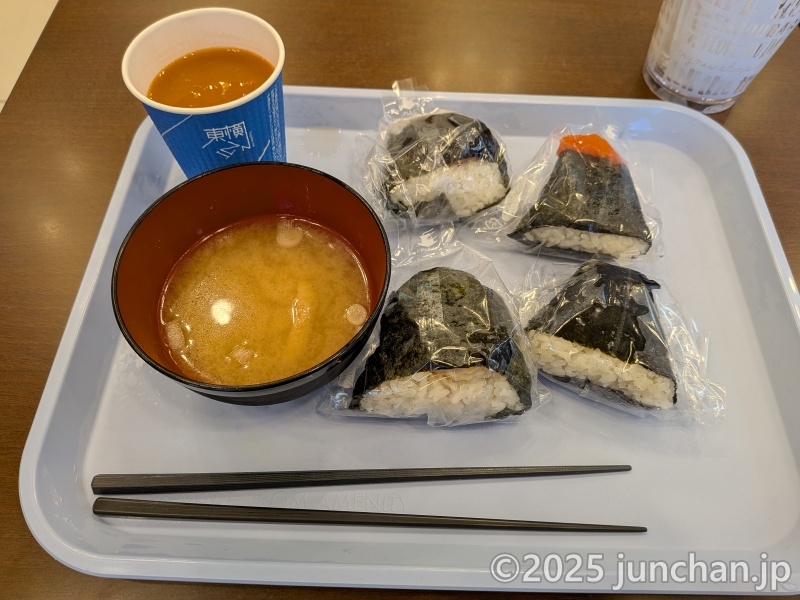 東横INN博多バスターミナル前 朝食 具おにぎりstyle