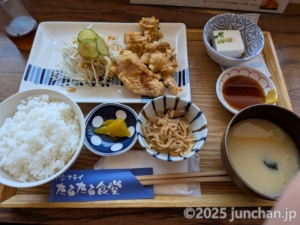 アジフライたるたる食堂 とり天定食