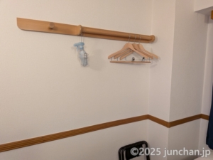 東横INN後楽園文京区役所前 シングルルーム ハンガーラック