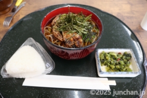 霧ヶ峰ビーナス ランチ 山賊そば おにぎりセット