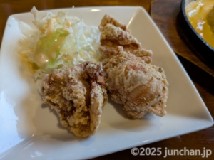 めん処-Soy屋! 茅野市 満腹セット 自家製鶏の唐揚げ