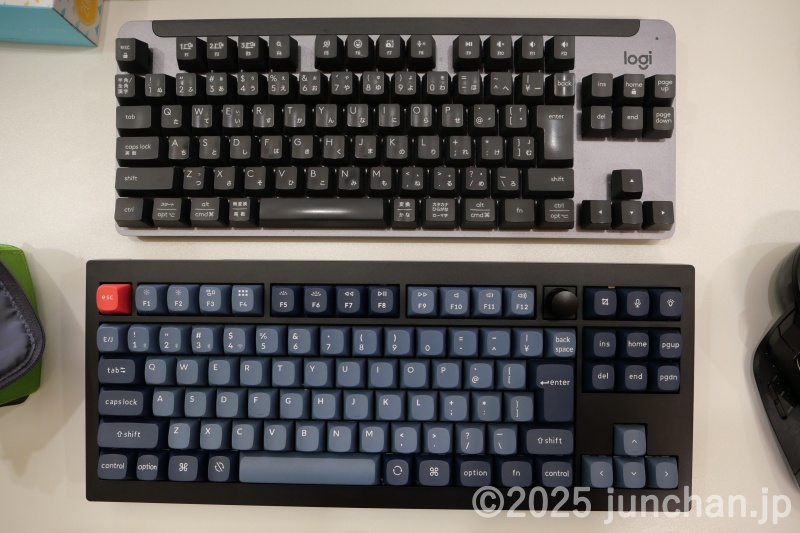 Keychron V3 Max と Logicool K855を比較