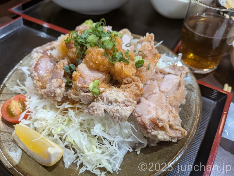 八峰の湯 レストラン 若鶏のから揚げ