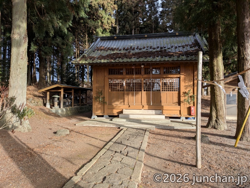 集落の神社をお参り 正月