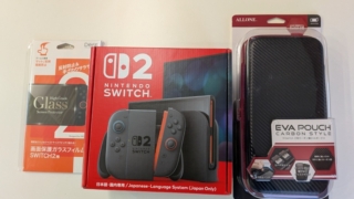 Nintendo Switch 2、ケース、保護ガラス