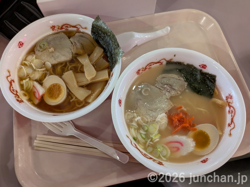 北志賀小丸山スキー場 レストラン小丸山 しょうゆラーメン とんこつラーメン