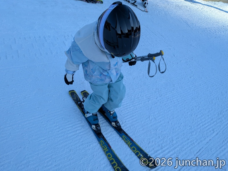 佐久スキーガーデン パラダ 長女と滑る