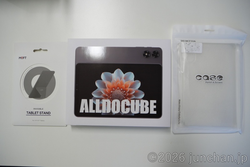 ALLDOCUBE iPlay 70 mini Pro、カバー、MOFT X スタンド