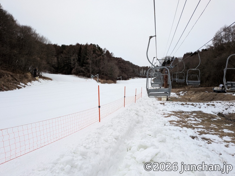 佐久スキーガーデンパラダ リフト1番乗り！