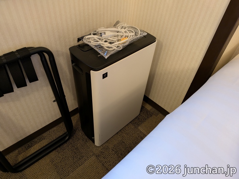 東横INN大塚駅北口1 シングルルーム プレミアムプラスルーム 空気清浄機