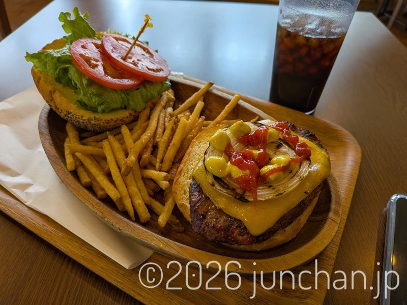 軽井沢プリンスショッピングプラザ クア・アイナ 軽井沢店 チーズバーガー セット