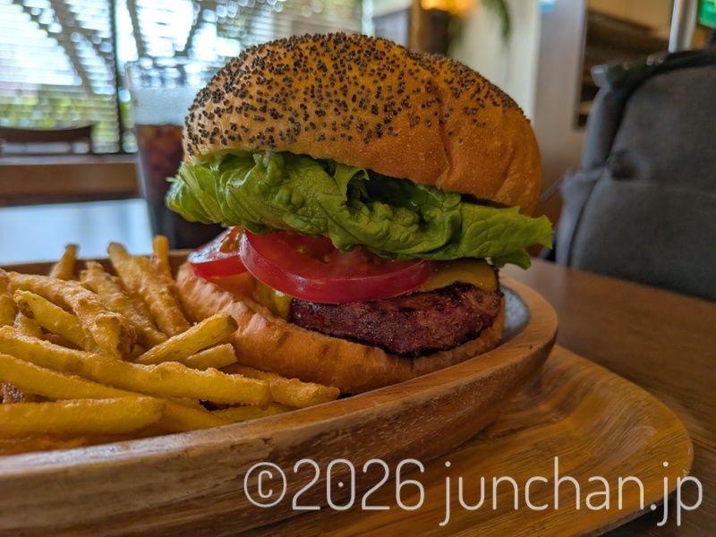 軽井沢プリンスショッピングプラザ クア・アイナ 軽井沢店 チーズバーガー セット