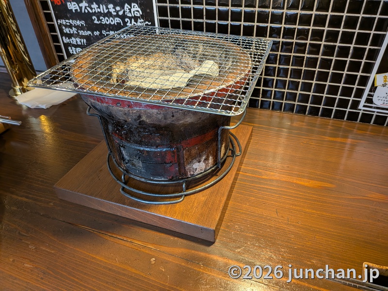 銀座ホルモンヌ 佐久市 七輪