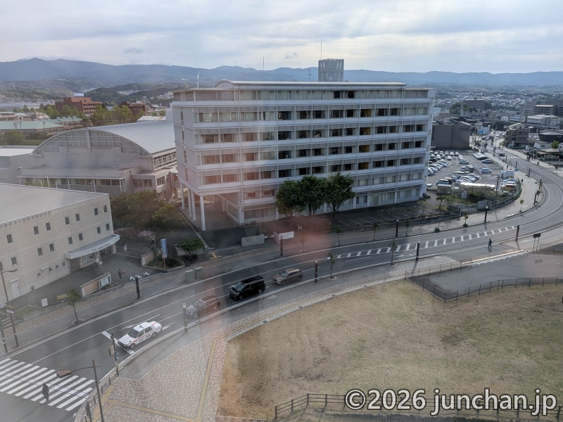 東横INN富士山三島駅 静岡県立三島長陵高等学校が見える 放送大学静岡学習センター