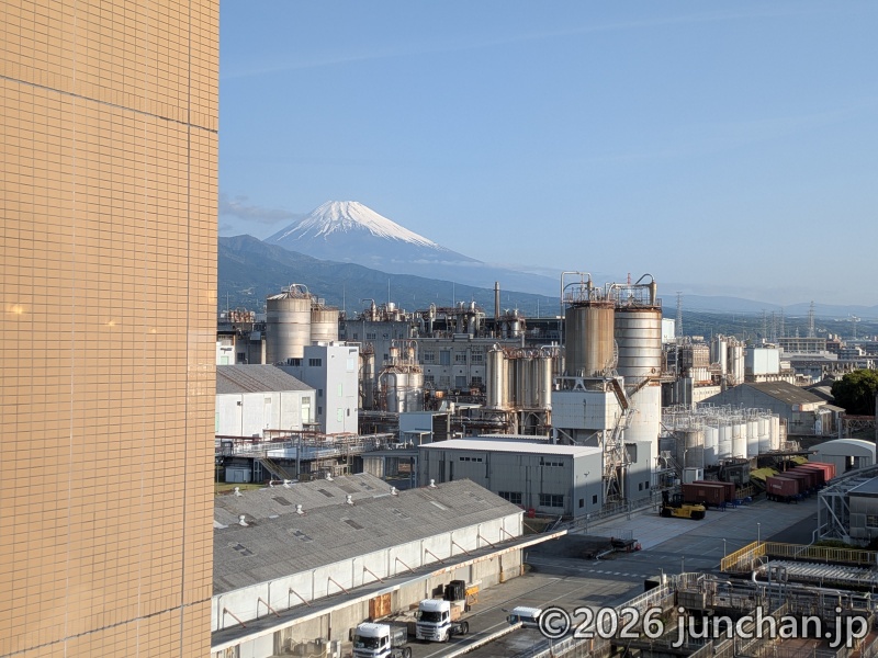 東横INN富士山三島駅 富士山がよく見えた