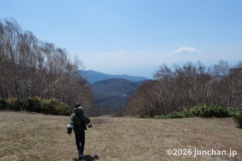 志賀高原 西館山を登る 山頂